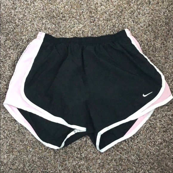 Nike Pants - Women’s Medium Black and Pink Nike Running Shorts